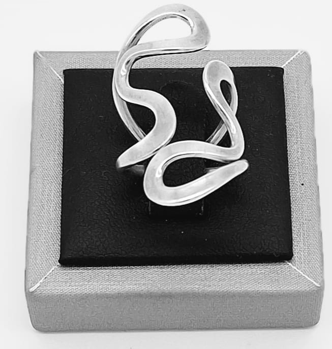 Anillo Plata Ley 925 ., vista frontal