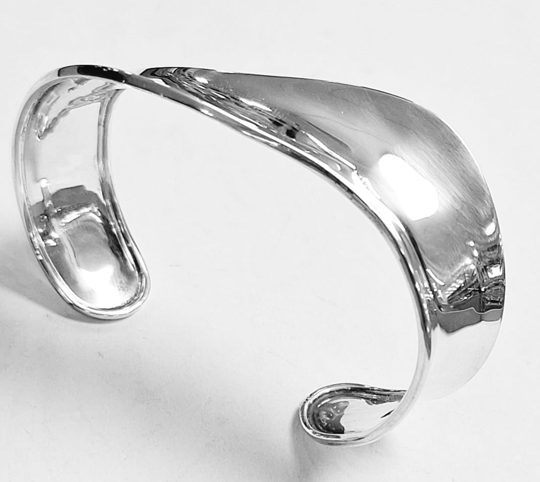 Brazalete en Plata Ley 925, vista frontal