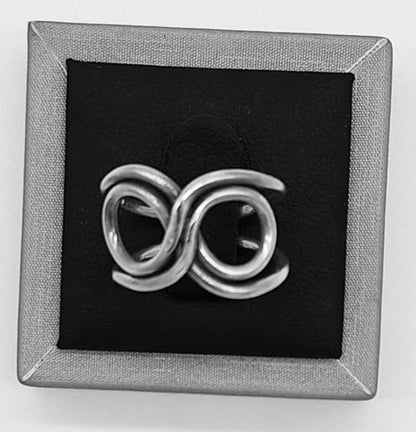 Anillo Plata Ley 925, vista frontal