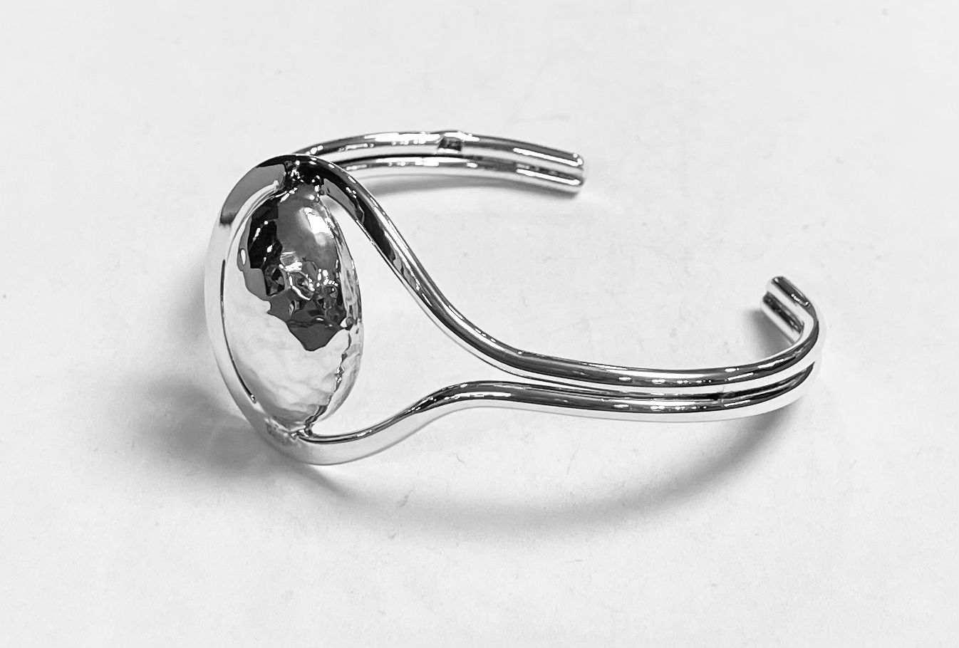 Brazalete en Plata Ley 925, vista frontal