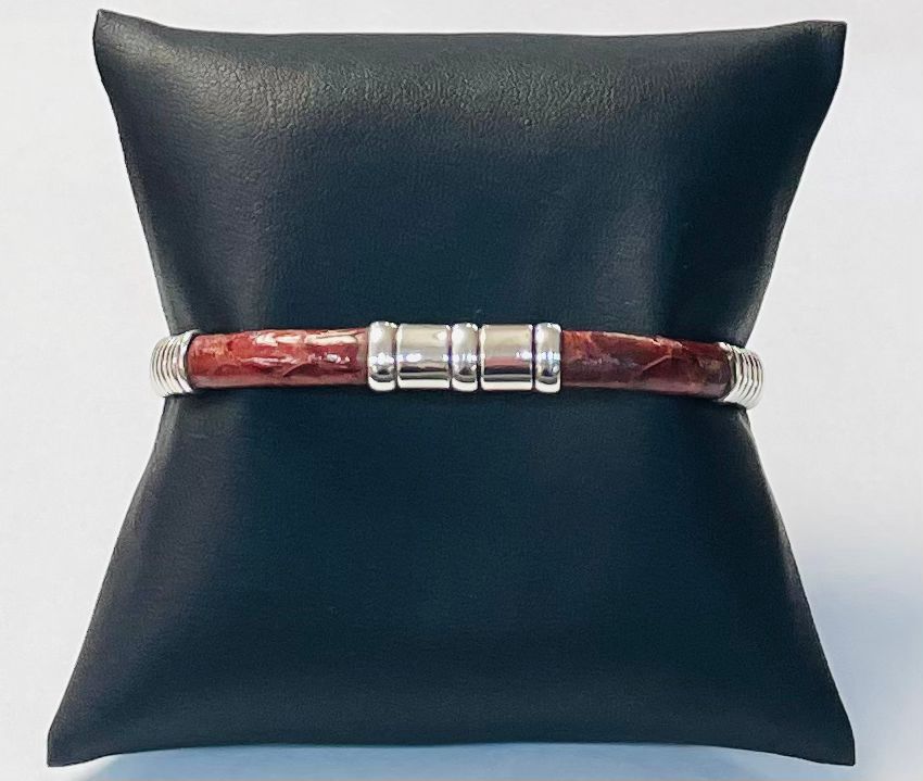 Brazalete en Plata Ley 925, sello de autenticidad Plata Ley .925