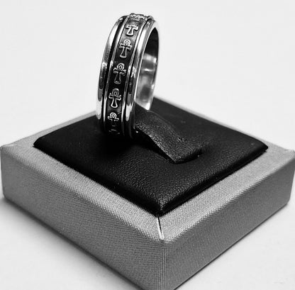 Anillo Anti Ansiedad en Plata Ley 925, sello de autenticidad Plata Ley .925