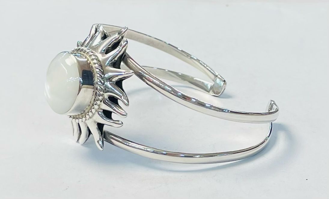 Brazalete en Plata Ley 925, vista frontal