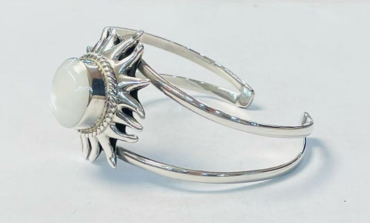 Brazalete en Plata Ley 925, vista frontal
