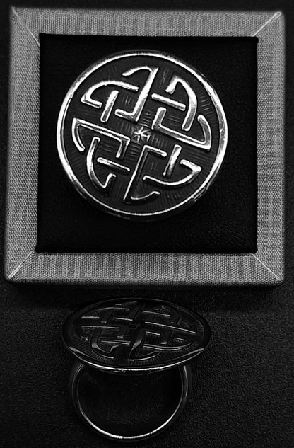 Anillo Plata Ley 925, Pentagram, sello de autenticidad Plata Ley .925