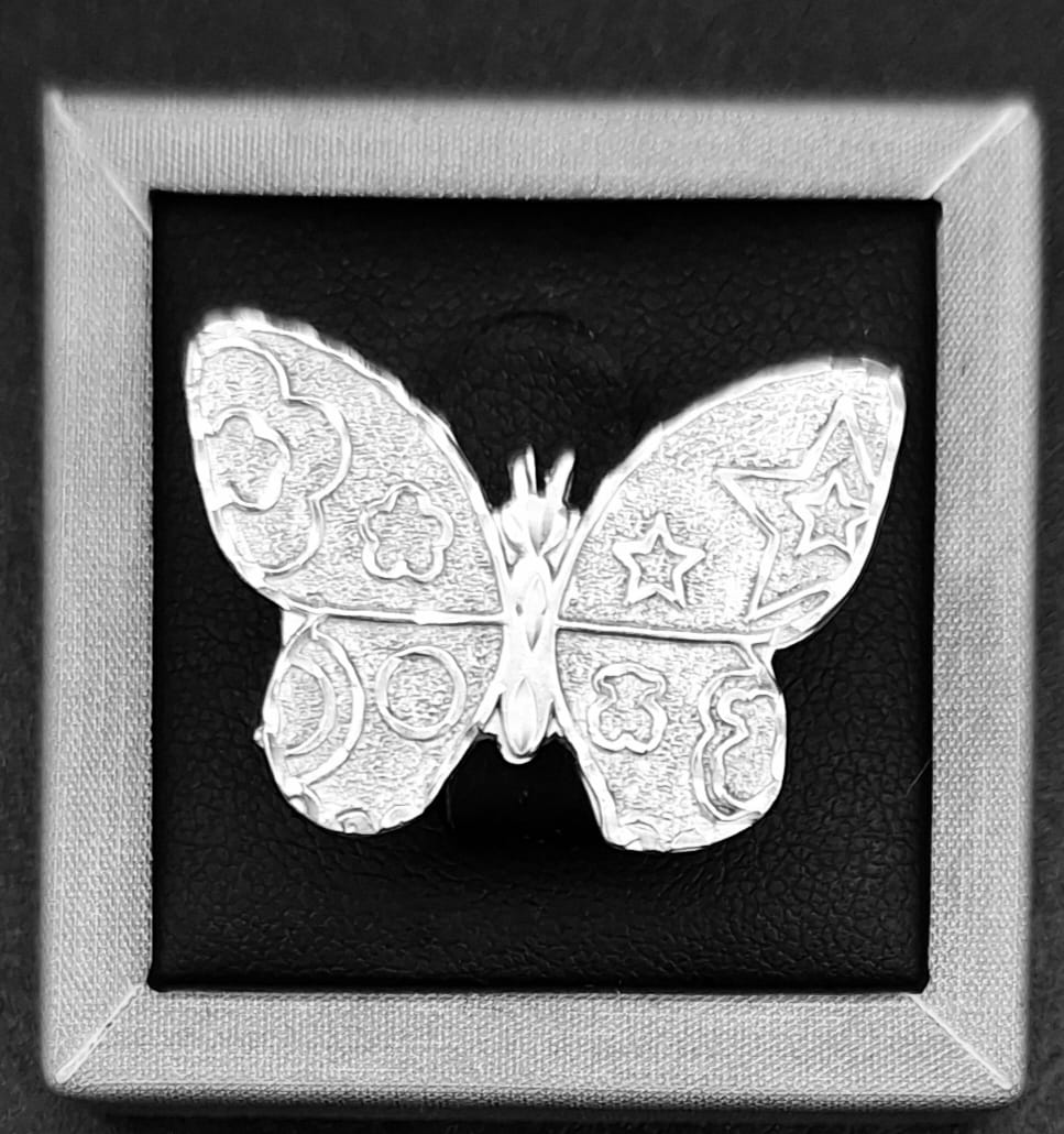 Anillo Plata Ley 925 , Mariposa, sello de autenticidad Plata Ley .925