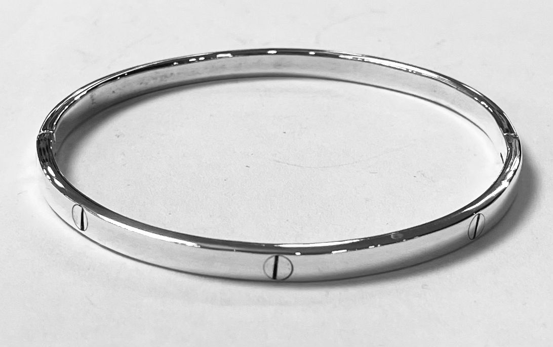 Brazalete en Plata Ley 925, sello de autenticidad Plata Ley .925