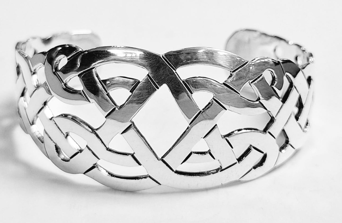 Brazalete en Plata Ley 925, vista frontal