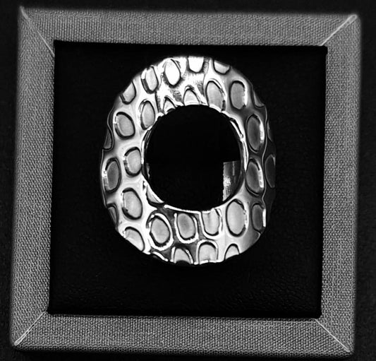 Sello de ley en el interior del anillo plata ley 925