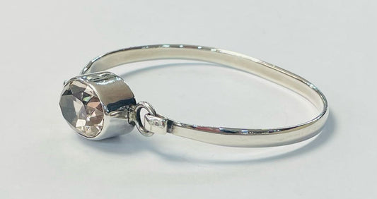 Brazalete con Citrina en Plata Ley 925, vista frontal