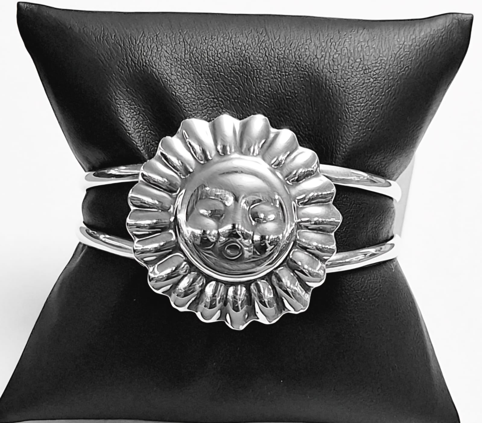 Brazalete en Plata Ley 925, vista frontal