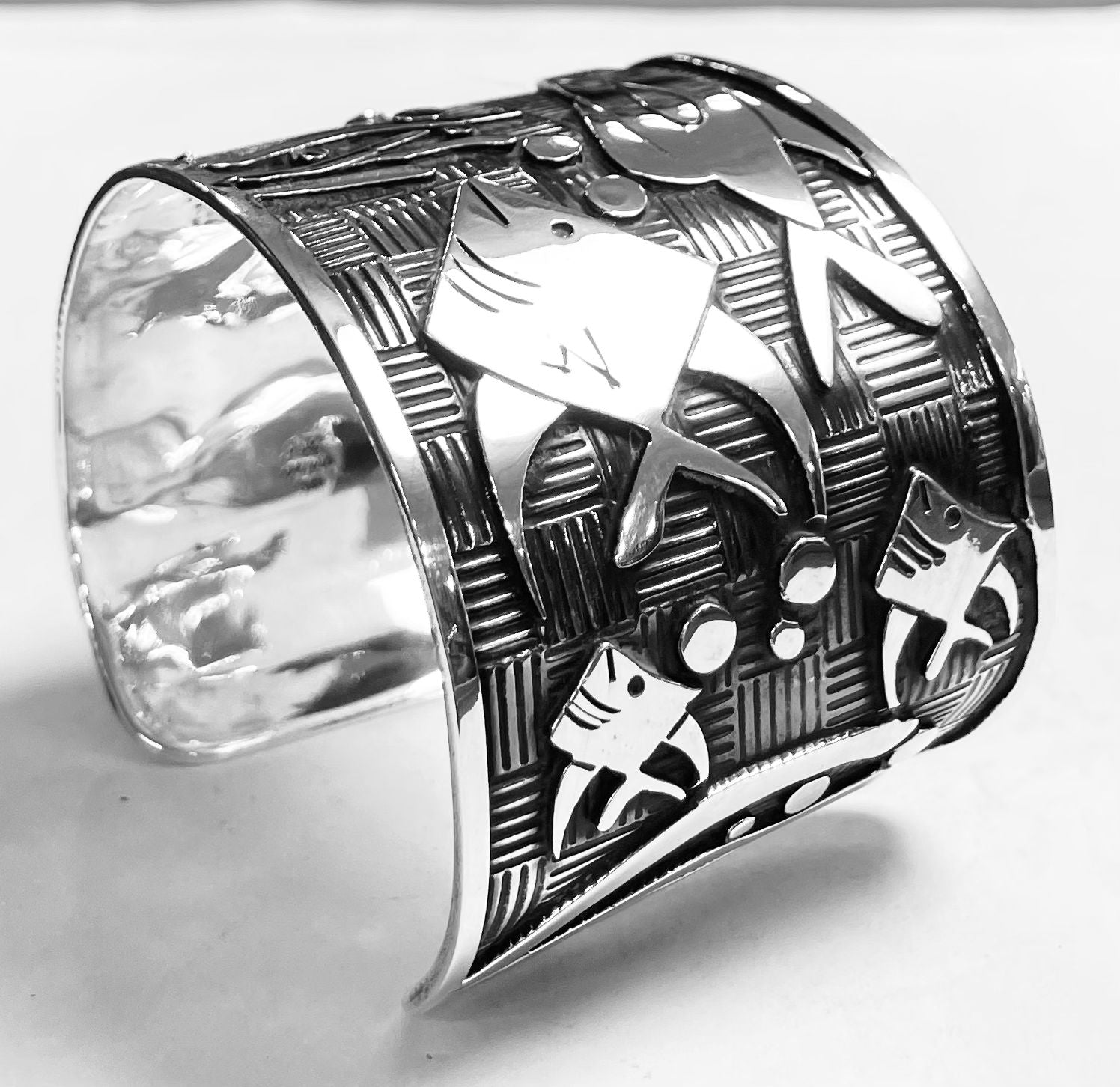 Brazalete en Plata Ley 925, sello de autenticidad Plata Ley .925