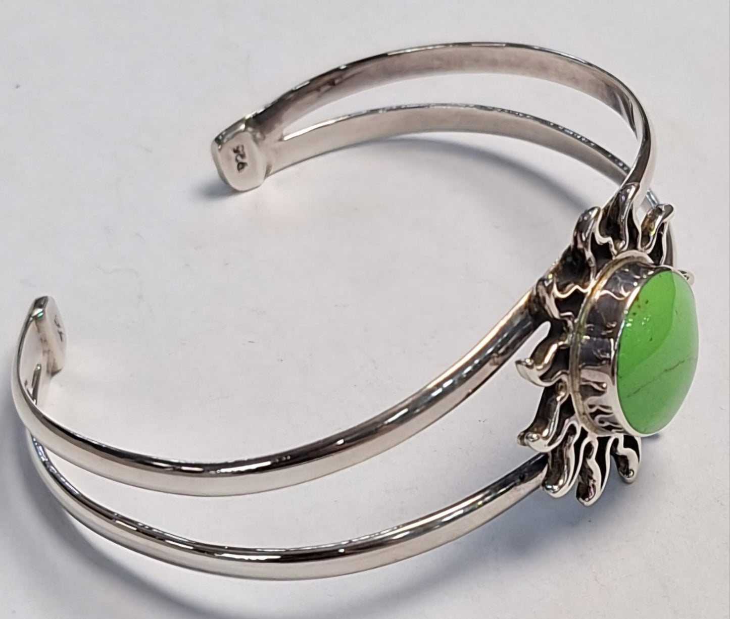 Brazalete en Plata Ley 925, vista frontal