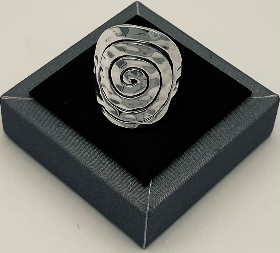 Anillo Plata Ley 925, vista frontal
