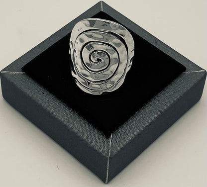 Anillo Plata Ley 925, vista frontal