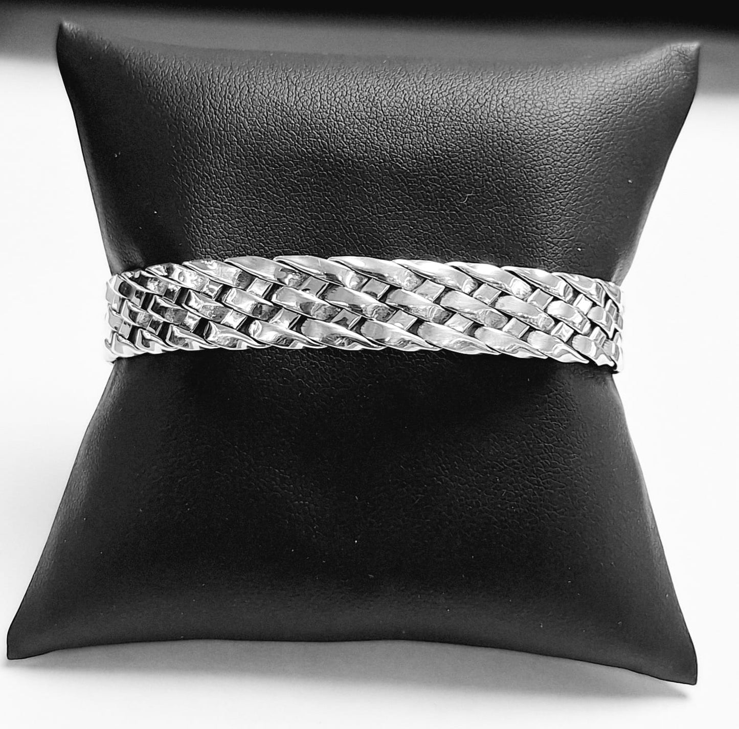 Brazalete en Plata Ley 925, vista frontal