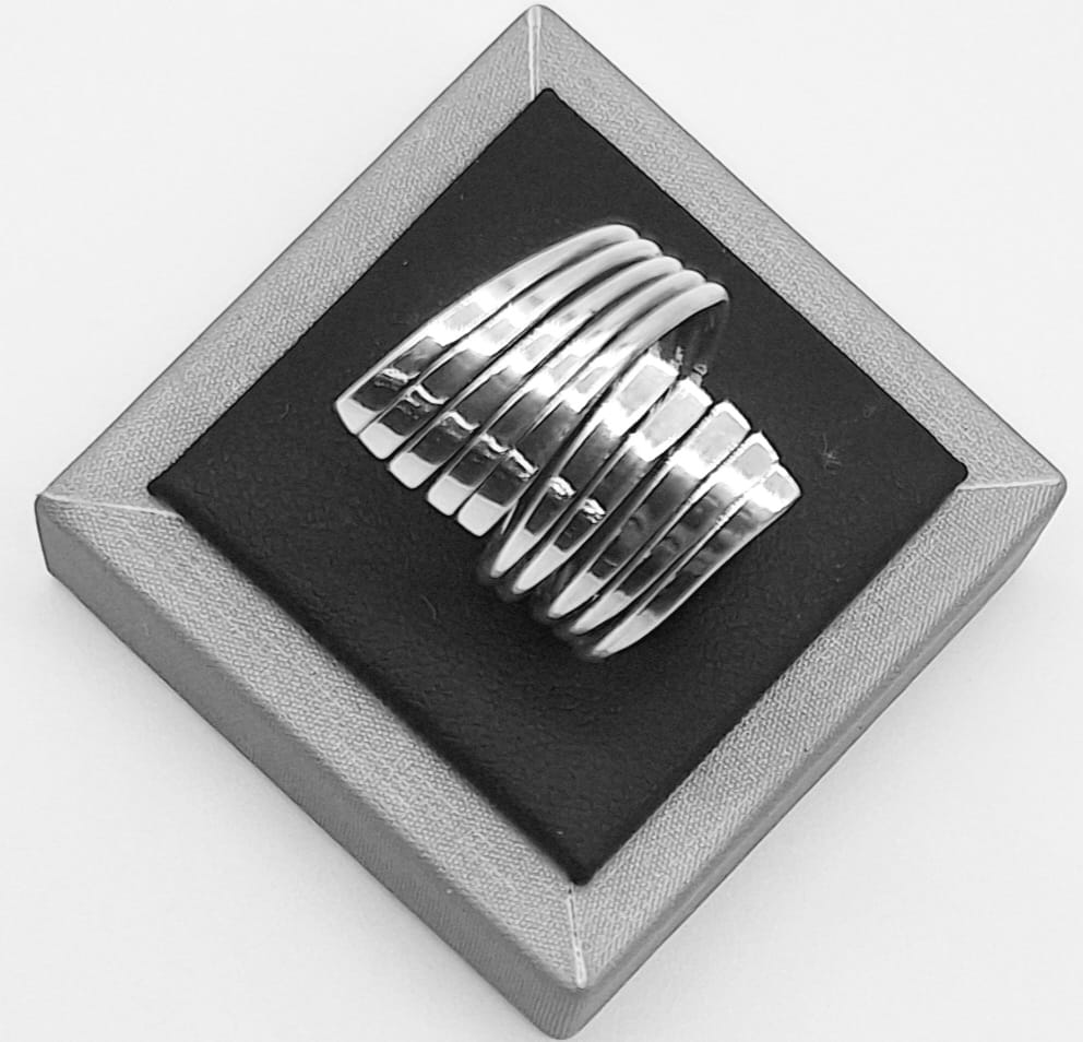 Anillo Plata Ley 925, vista frontal