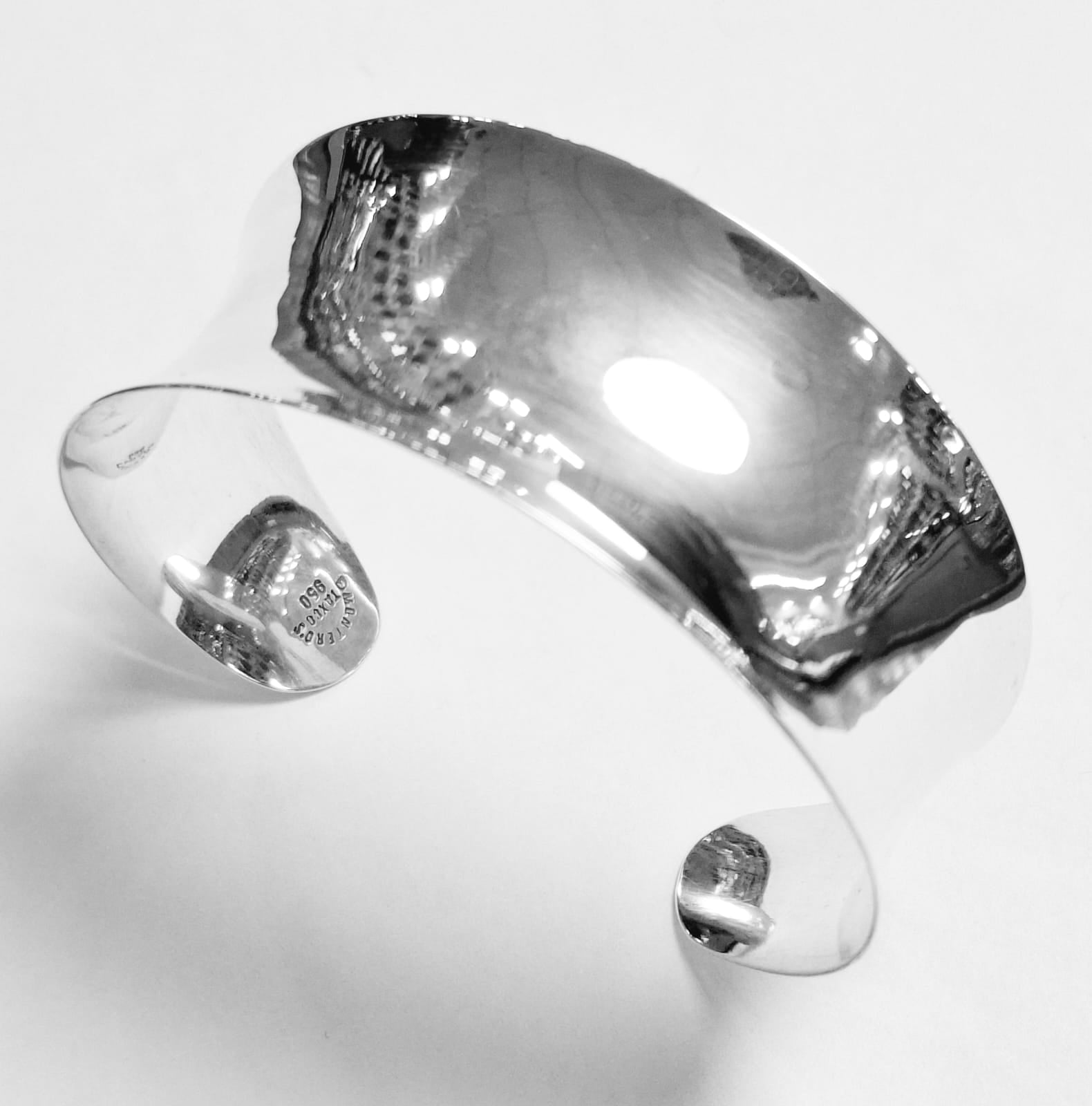 Brazalete en Plata Ley 950, vista frontal