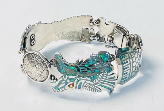 Brazalete con Opalo en Plata 925, vista frontal