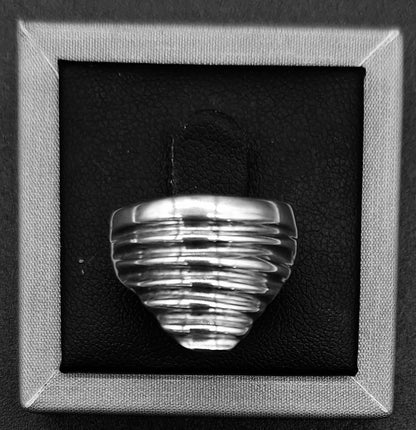 Anillo Plata Ley 925, vista frontal