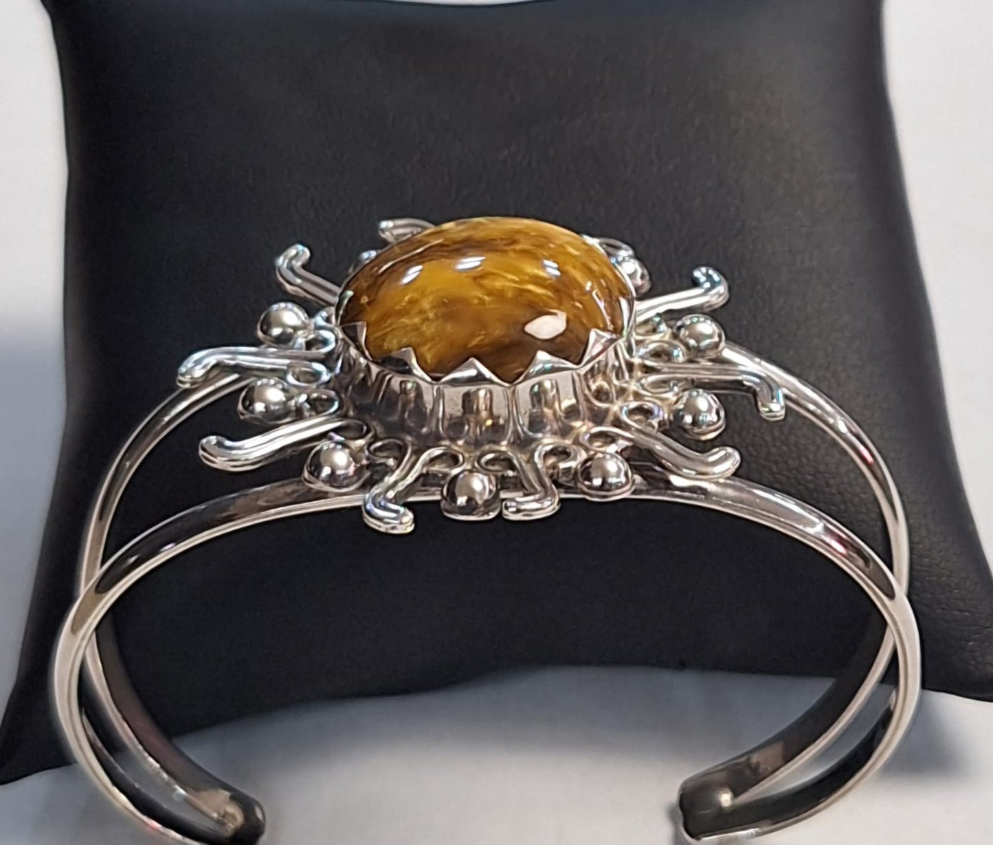Brazalete en Plata Ley 925, vista frontal