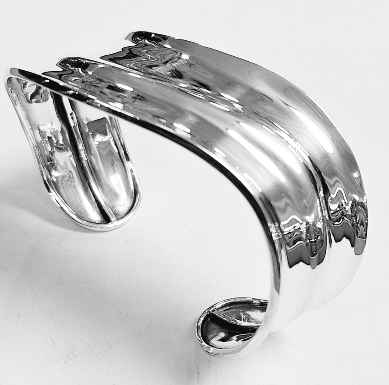 Brazalete en Plata Ley 925, vista frontal