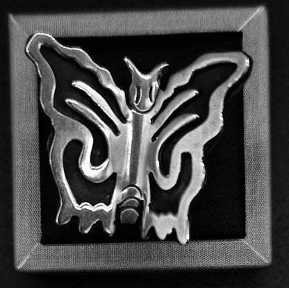 Anillo Plata Ley 925 , Mariposa, vista frontal