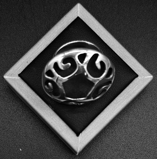 Sello de ley en el interior del anillo plata ley 925 , vintage