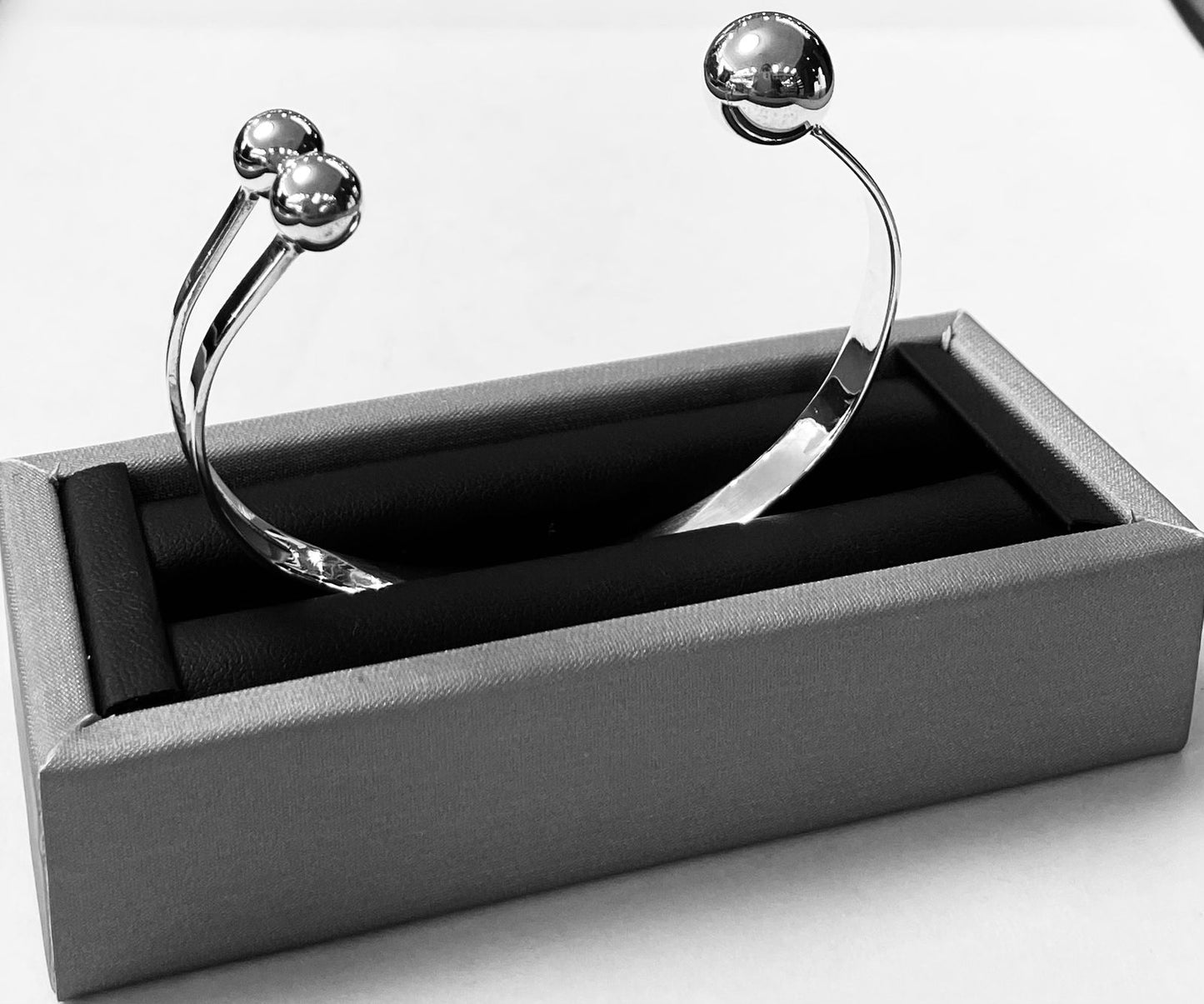 Brazalete en Plata Ley 925, vista frontal
