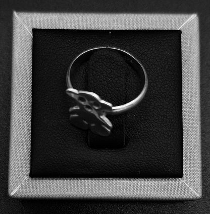 Anillo Plata Ley 925, Oso, vista frontal