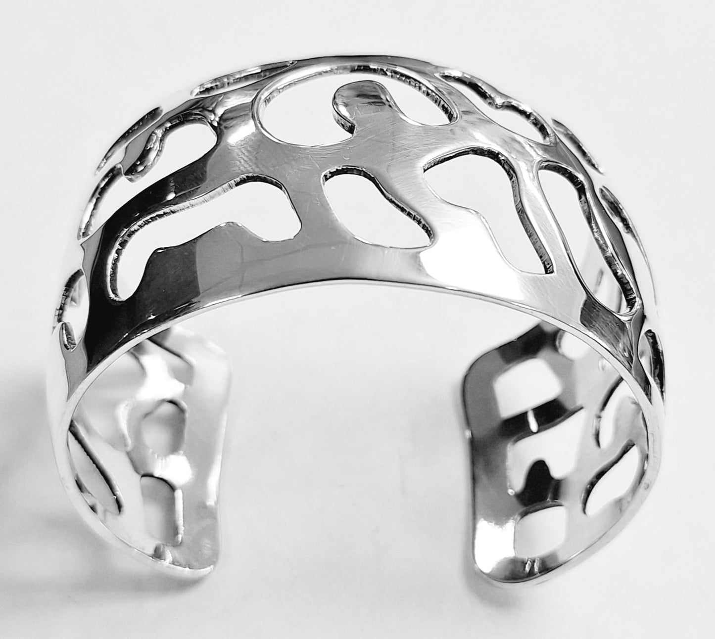 Brazalete en Plata Ley 925, vista frontal