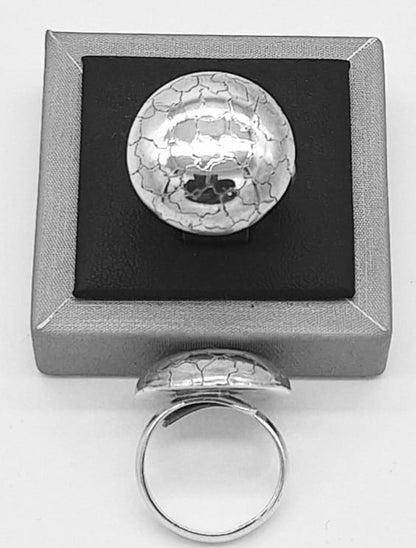Anillo Plata Ley 925., vista frontal