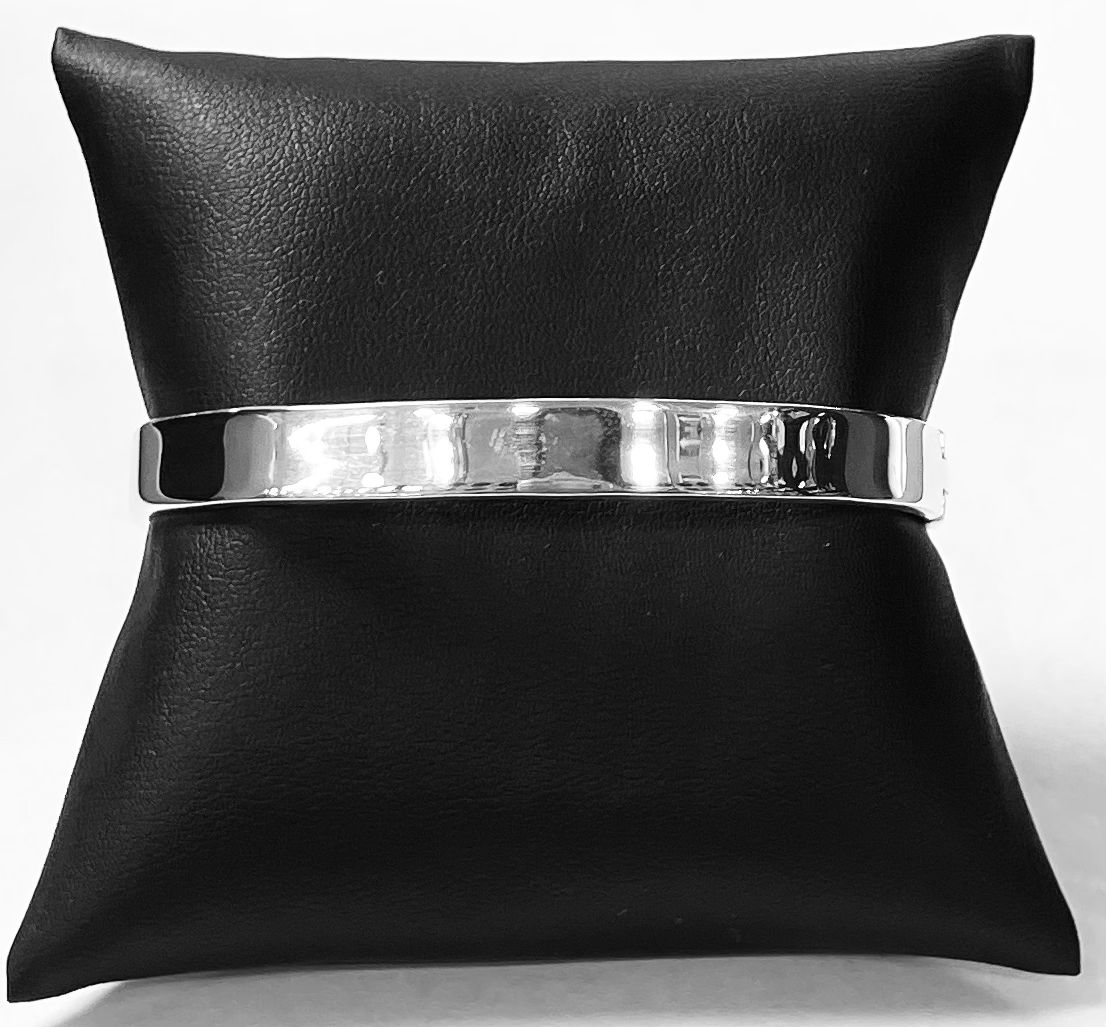 Brazalete Ovalado en Plata Ley 925, vista frontal