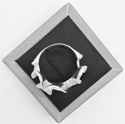 Anillo Diamantada Plata Ley 925, sello de autenticidad Plata Ley .925