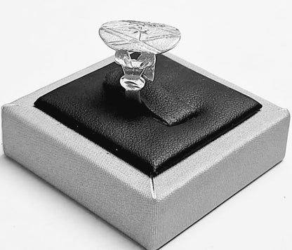 Anillo Diamantada en Plata Ley 925, vista frontal
