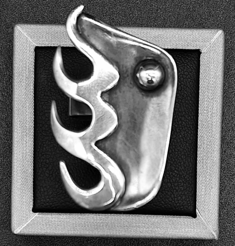 Anillo Plata Ley 950, vista frontal