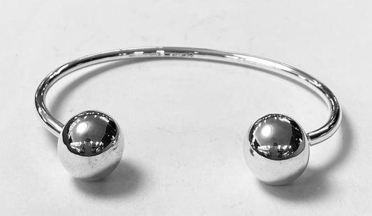 Sello de ley en el interior del brazalete optima en plata ley 925