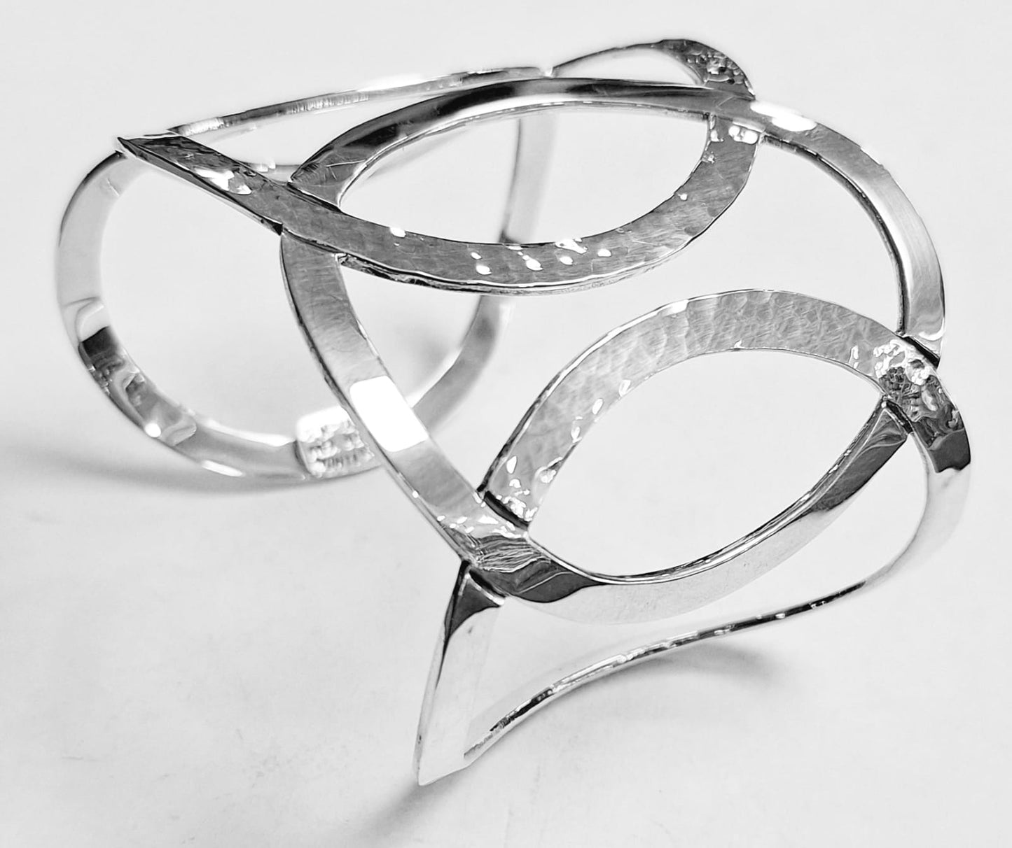 Brazalete en Plata Ley 950, vista frontal