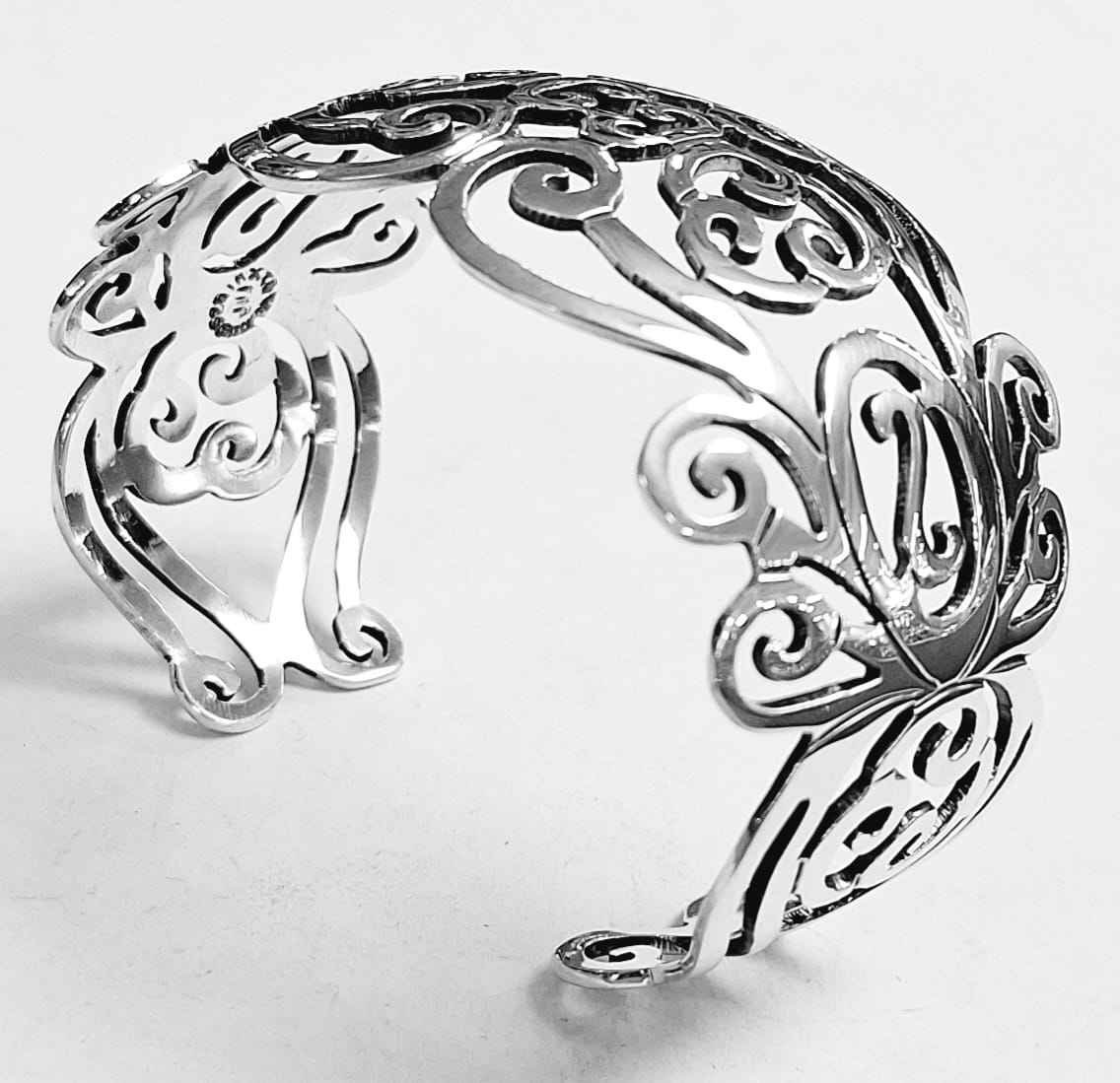 Brazalete en Plata Ley 925, vista frontal