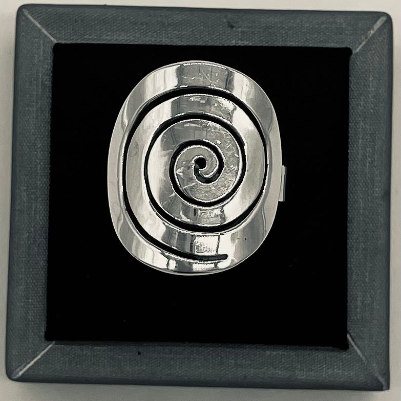 Anillo Plata Ley 925, vista frontal
