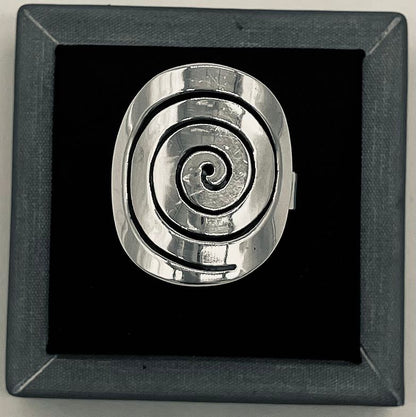 Anillo Plata Ley 925, vista frontal