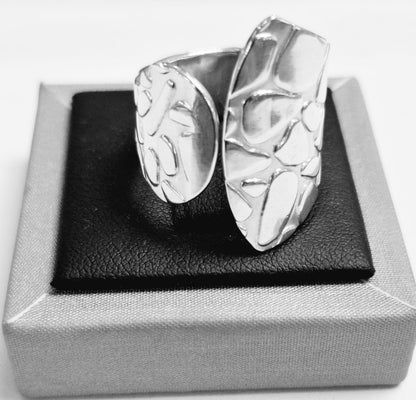 Anillo Plata Ley 925, vista frontal