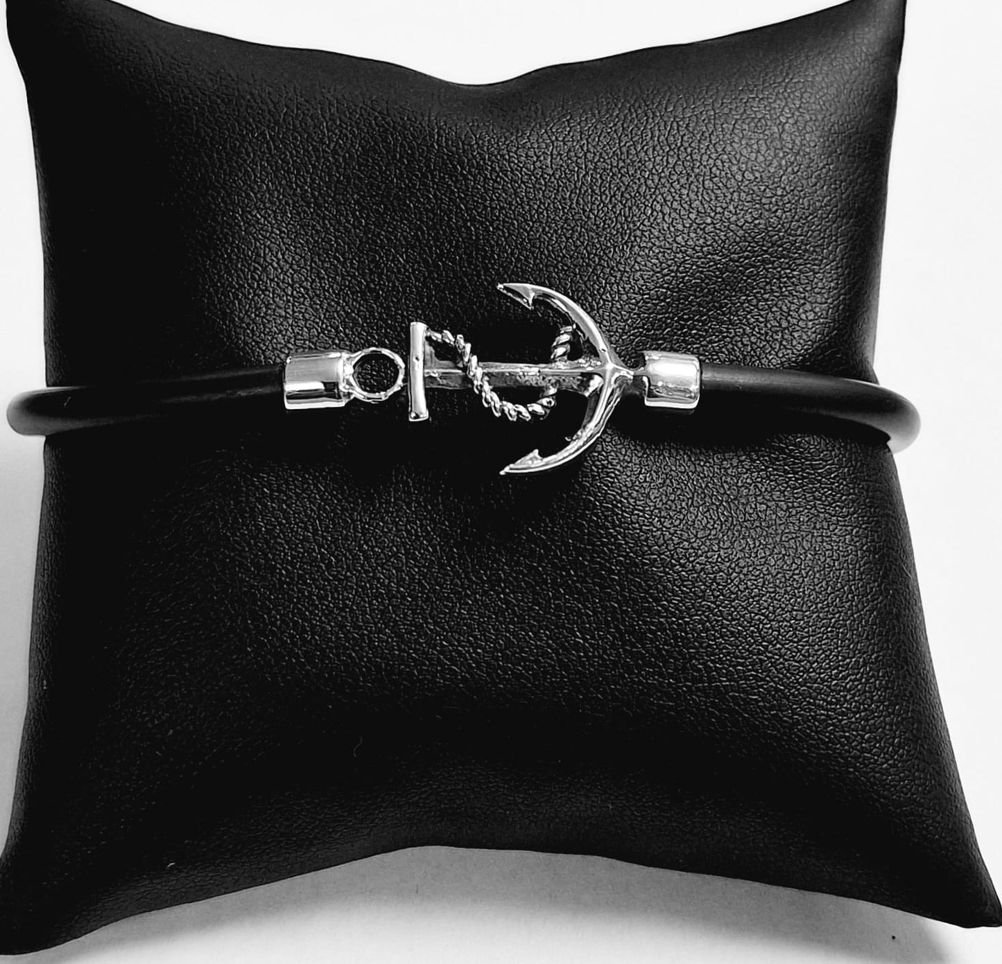 Brazalete en Plata Ley 925 con Cahucho, vista frontal