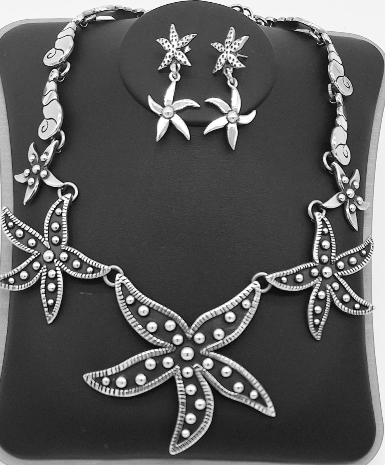 Conjunto de Plata Ley 925, vista frontal