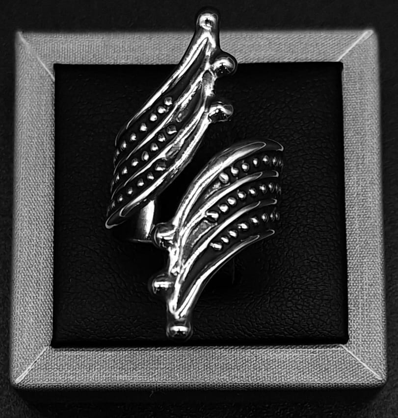 Anillo Plata Ley 925 , Vintage, vista frontal