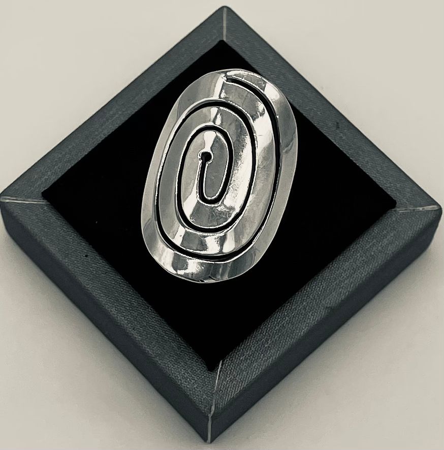 Anillo Plata Ley 925, vista frontal