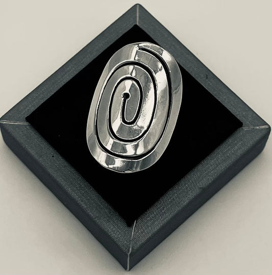 Anillo Plata Ley 925, vista frontal