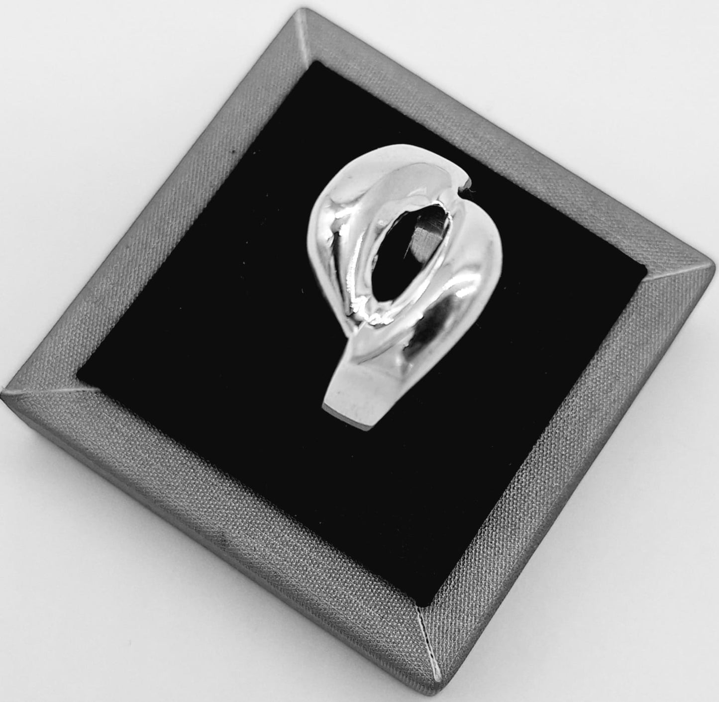 Anillo Plata Ley 925, vista frontal