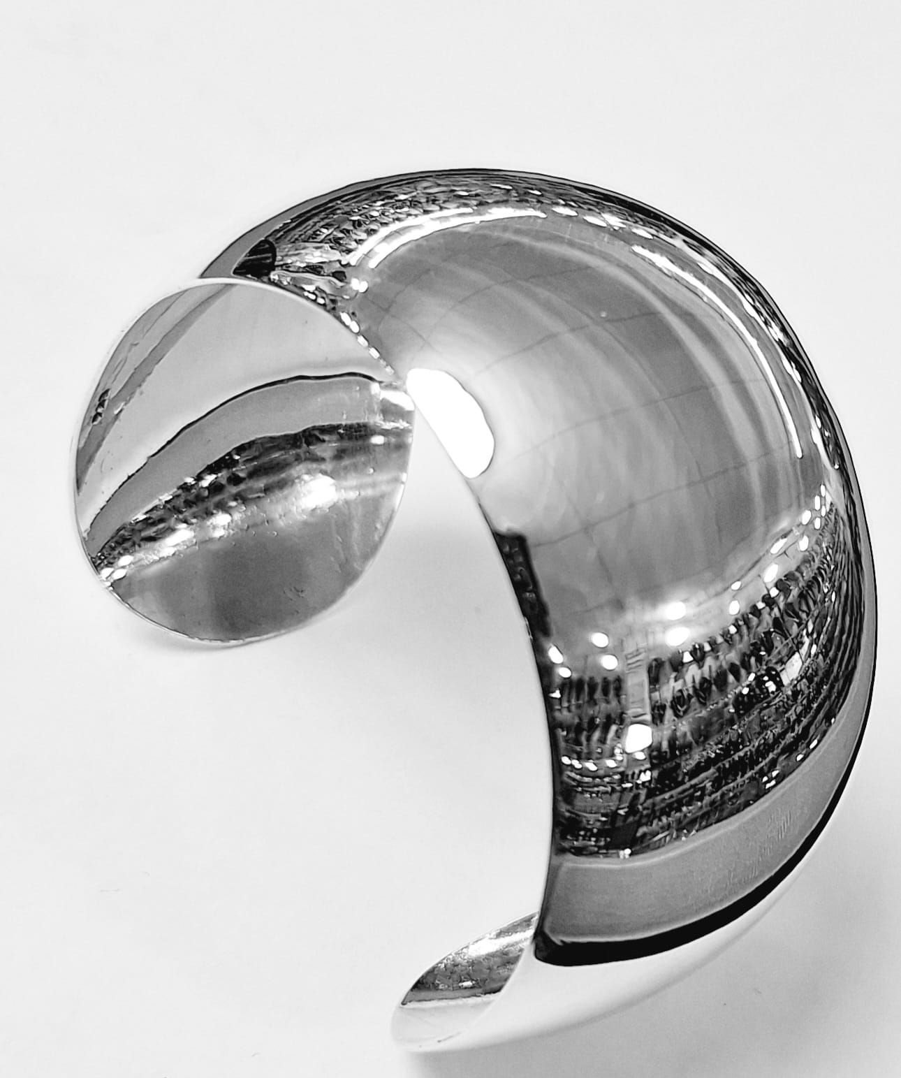 Brazalete en Plata Ley 925, vista frontal