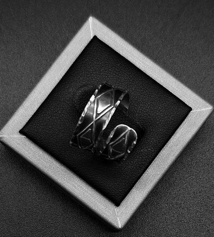 Anillo Plata Ley 925, vista frontal